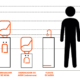 infografia medidas y altura fuentes y dispensadores de agua