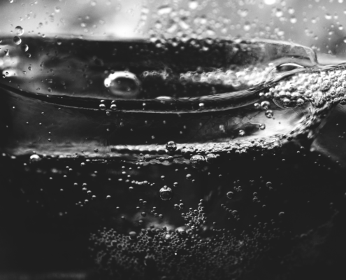 Preparar agua con gas